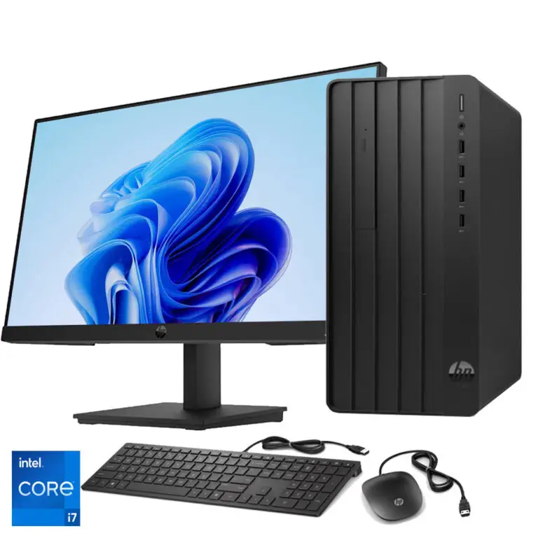 Lenovo ThinkCentre Neo 50t Intel Core i7 Desktop Set + 24 inch Monitor